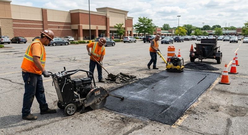 Asphalt Parking Lot Repair in Pasadena, CA