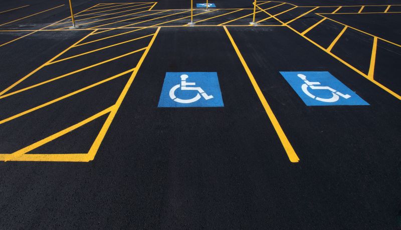 Parking Space Marking in Suwanee, GA