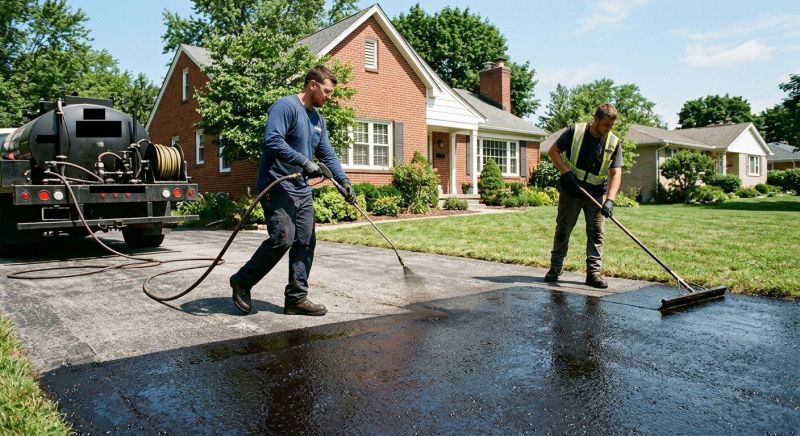 Blacktop Driveway Sealing in San Antonio, TX